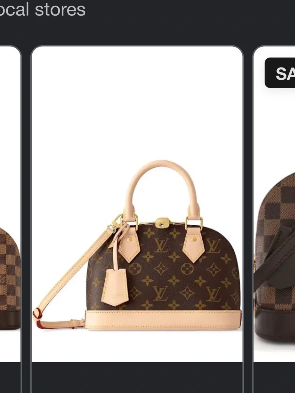 Louis Vuitton Brown Monogram Alma BB